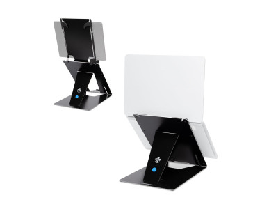 R-Go Tools R-Go Riser Duo, Support pour tablette et ordinateur portable, réglable, noir