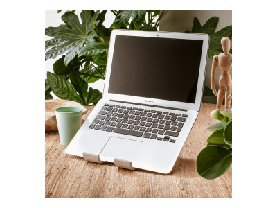 R-Go Tools R-Go Treepod Bio-based Support pour ordinateur portable et tablette, blanc