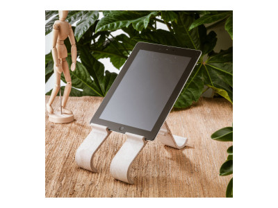 R-Go Tools R-Go Treepod Bio-based Support pour ordinateur portable et tablette, blanc