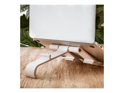 R-Go Tools R-Go Treepod Bio-based Support pour ordinateur portable et tablette, blanc