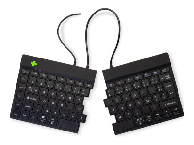 R-Go Tools R-Go Split Break Clavier Ergonomique, AZERTY (FR), noir, filaire