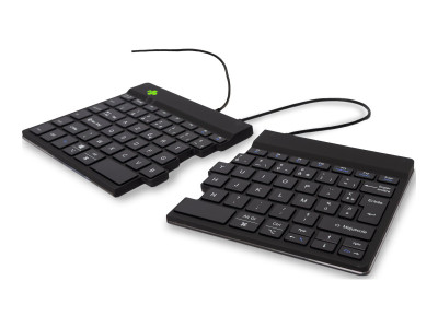 R-Go Tools R-Go Split Break Clavier Ergonomique, AZERTY (FR), noir, filaire