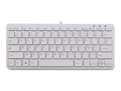 R-Go Tools R-Go Clavier Compact, AZERTY (FR), blanc, filaire