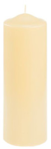 PAPSTAR bougie pilier, diamètre: 70 mm, crème