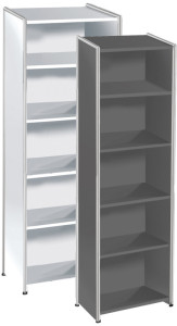 kerkmann Etagère ARTLINE, 5 étagères, (L)410 mm, blanc