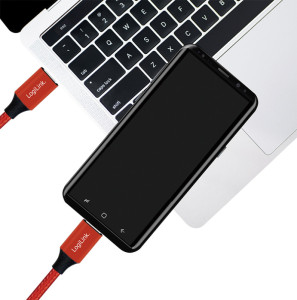 LogiLink Câble USB 2.0, USB-C - USB-C mâle, 1,0 m, noir