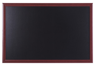 Bi-Office Tableau noir, cadre noir, 1.200 x 900 mm