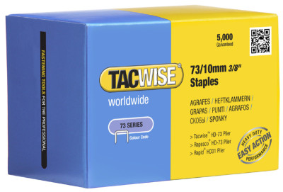 TACWISE Agrafes 73/8 mm, acier inoxydable, 5.000 pièces