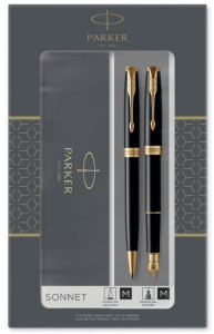 PARKER Kit de stylos SONNET Laque Noire G.T.