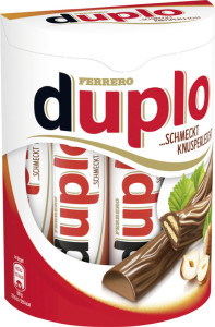 barres chocolatées Duplo, 10er Box, Contenu: 182 g