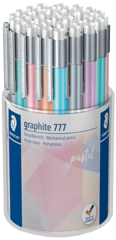 STAEDTLER Porte-mine graphite 777 pastel, pot de 36