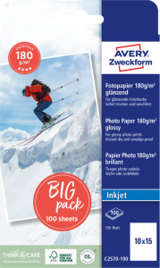 AVERY Zweckform Superior Inkjet Foto-Papier, 20 Blatt GRATIS