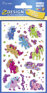 AVERY Zweckform ZDesign KIDS Sticker Glitter 