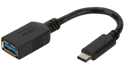 DIGITUS USB 2.0 Adapterkabel, USB-C - USB-A, 0,15 m