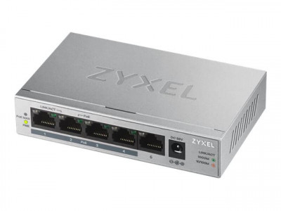 Zyxel : GS1005-HP 5-PORT DT GB POE+ SWITCH