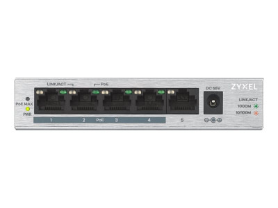 Zyxel : GS1005-HP 5-PORT DT GB POE+ SWITCH