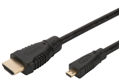 DIGITUS Câble de raccordement High Speed, HDMI-A - HDMI-D