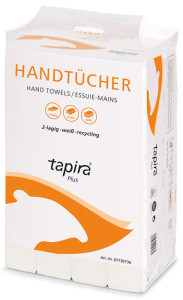 Tapira Handtuchpapier Plus, 240 x 230 mm, V-Falz, weiß