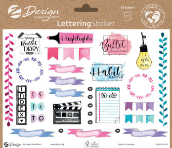 AVERY Zweckform ZDesign Trend Sticker LETTERING Icons