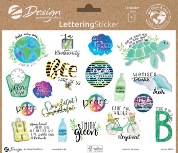 AVERY Zweckform ZDesign Trend Sticker LETTERING Icons