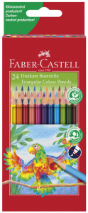 FABER-CASTELL Dreikant-Buntstifte, 24er Etui