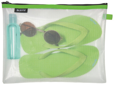 LEITZ Pochette à fermeture-éclair WOW Traveller, L, vert