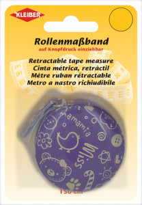 KLEIBER Mètre ruban rétractable, 150 cm, violet