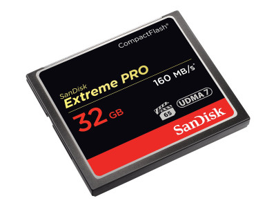 SANDISK : COMPACT FLASH card 32GB EXTREME PRO 160MB/S VERSION