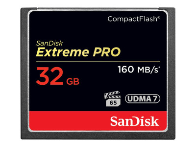 SANDISK : COMPACT FLASH card 32GB EXTREME PRO 160MB/S VERSION