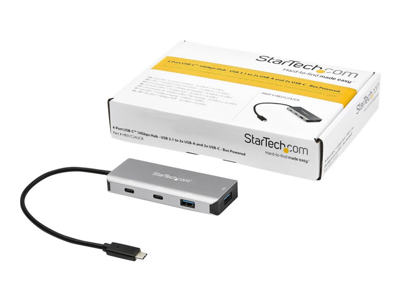 StarTech.com Hub USB-C à 3 Ports avec Lecteur de Carte SD - 3 x USB-A & 1 x  Slot SD - Mini Hub USB 3.2 Gen 2 (10Gbps) Type C pour PC
