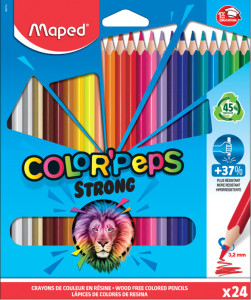 Maped Dreikant-Buntstifte COLOR'PEPS STRONG, 24er Kartonetui