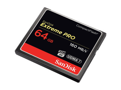 SANDISK : COMPACT FLASH card 64GB EXTREME PRO 160MB/S VERSION