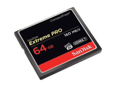 SANDISK : COMPACT FLASH card 64GB EXTREME PRO 160MB/S VERSION