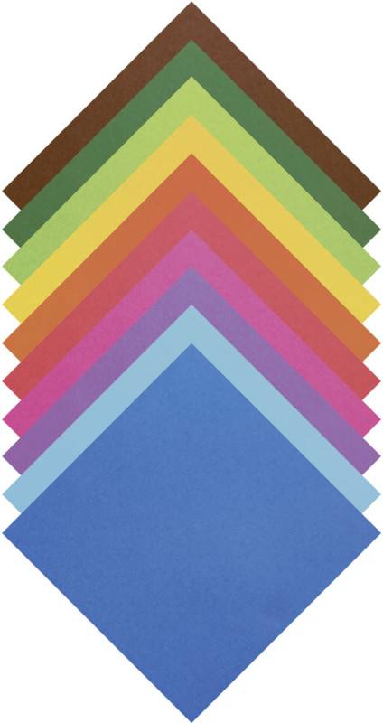 Feuilles de papier de couleur - 500 x 700 mm - Or brillant FOLIA Lot de 10