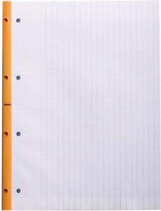 RHODIA Bloc de cours, format A4, séyès, orange, lot de 3