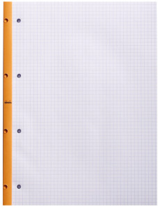 RHODIA Bloc de cours, format A4, séyès, orange, lot de 3