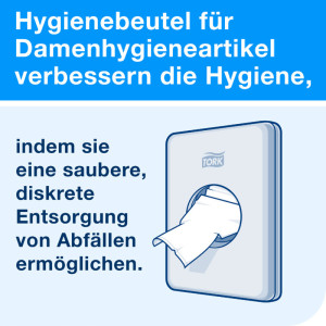 TORK Sachet hygiénique en HDPE, blanc