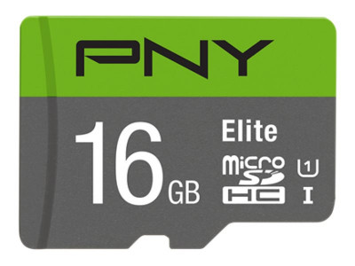 PNY : MICRO-SD ELITE 16GB CLASS 10 UHS-I U1+SD AD R100 MB/S HC