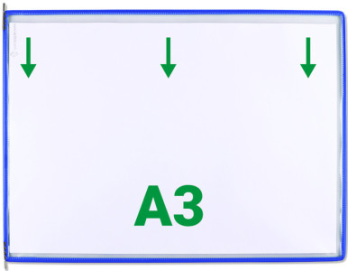 tarifold tdisplay Poches à pivot, A3 à l'italienne, bleu