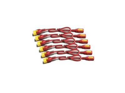 APC : POWER CORD kit (6 EA) LOCKING C13 TO C14 1.2M RED