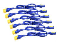 APC : POWER CORD kit (6 EA) LOCKING C13 TO C14 1.2M BLUE