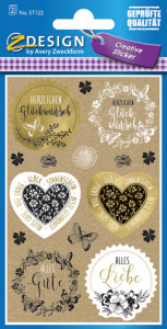 AVERY Zweckform ZDesign CREATIVE Geschenke-Sticker