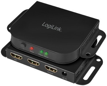 LogiLink Répartiteur Ultra Slim 4K Pro HMDI, support montage