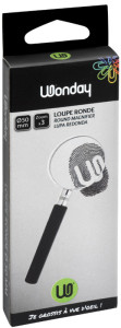 Wonday Loupe de lecture avec poignée, ronde, diamètre: 75 mm