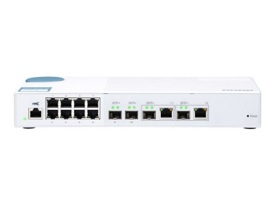 Qnap : QSW-M408-2C SWITCH 8PORT 1GBPS 2X 0G SFP+NBASE 2X10G SFP+ WMSW