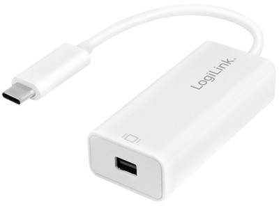 LogiLink Câble adaptateur USB 3.2 - Mini DisplayPort, blanc