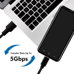 LogiLink Câble USB 3.2, USB-A - USB-C, 0,15 m, noir