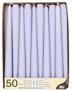 PAPSTAR Bougie de chandelier, 22 mm, pack de 50, poudré