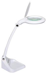 MAUL Lampe loupe LED MAULiris, dimmable, blanc