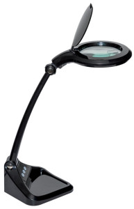 MAUL Lampe loupe LED MAULiris, dimmable, blanc